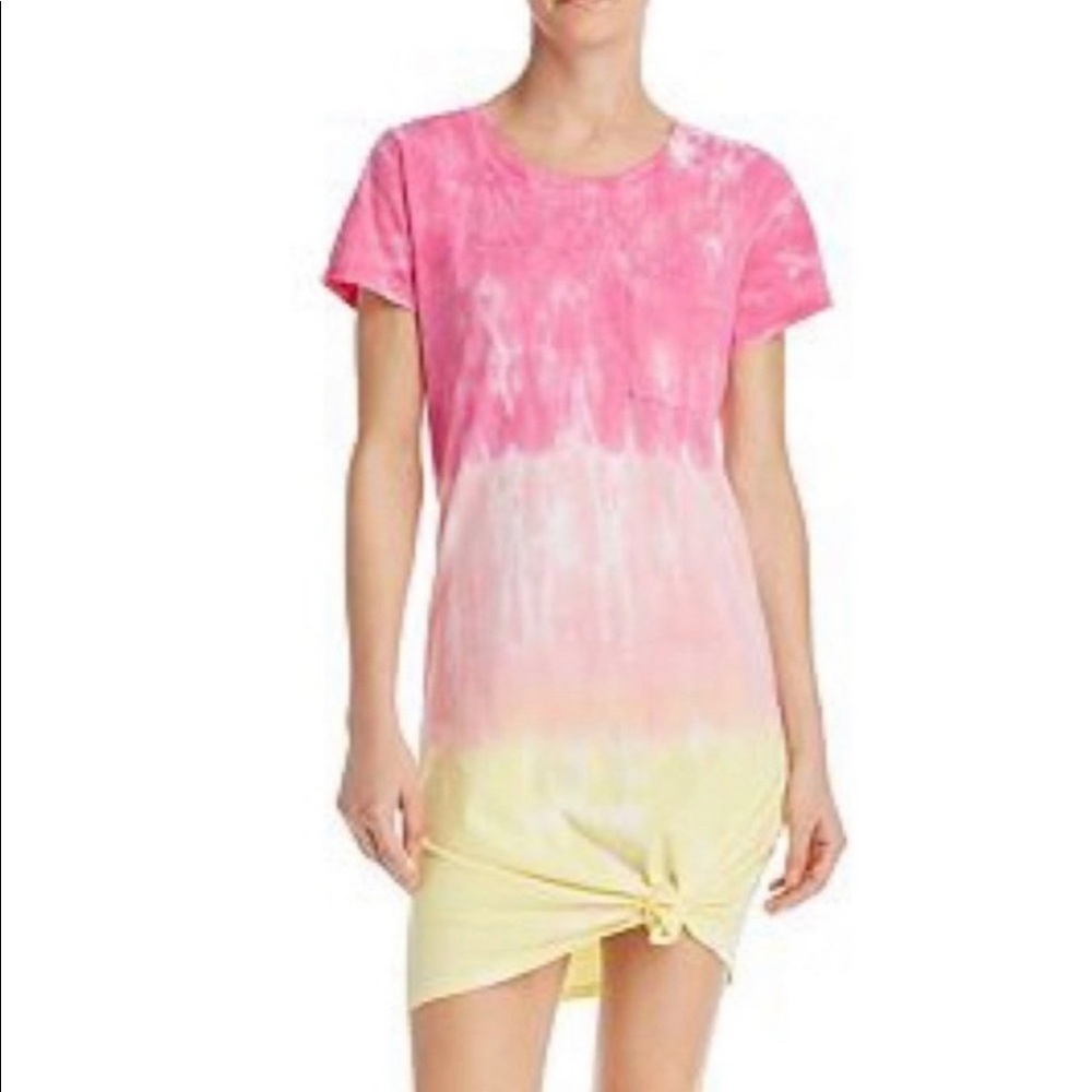 NWOT Generation Love Tie Dye Knotted Hem Tee Shirt Dress SZ M
